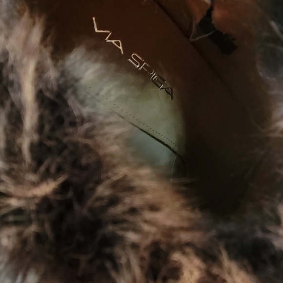 Via Spiga, Shoes,booties, black with fur, size 7M - Picture 3 of 5